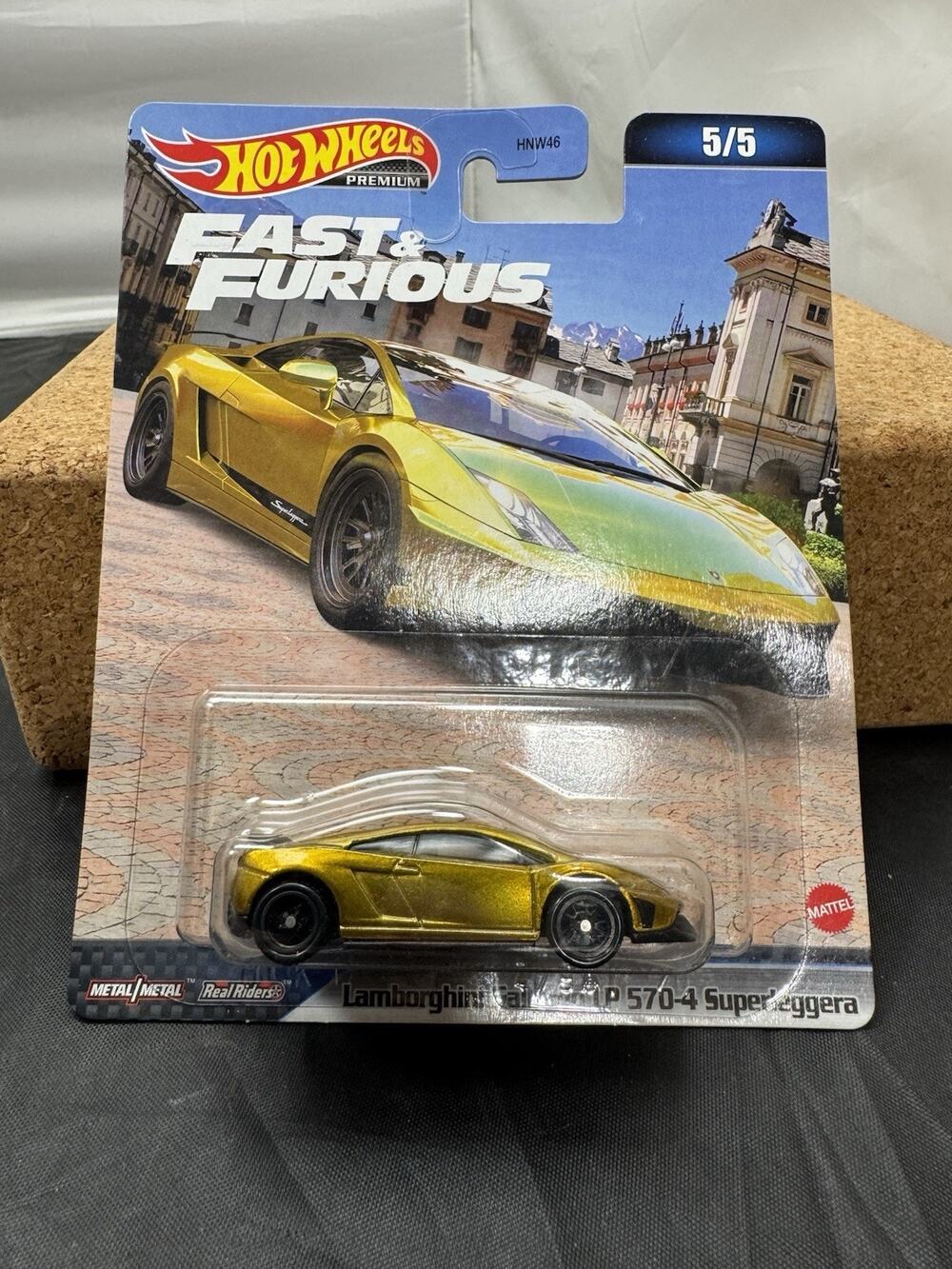 Hot Wheels Premium Fast & Furious Lamborghini Gallardo LP 570-4 Gold 5/5 HNW46